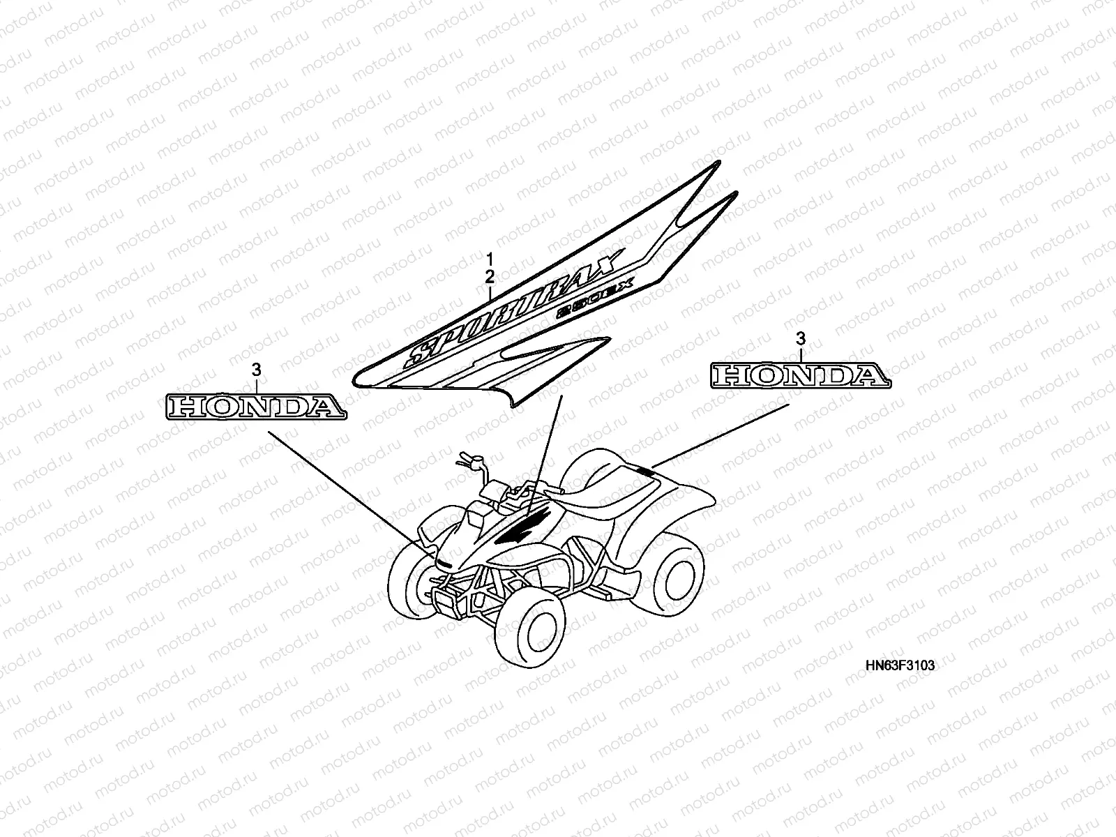 F-31-3 MARK (TRX250EX4)