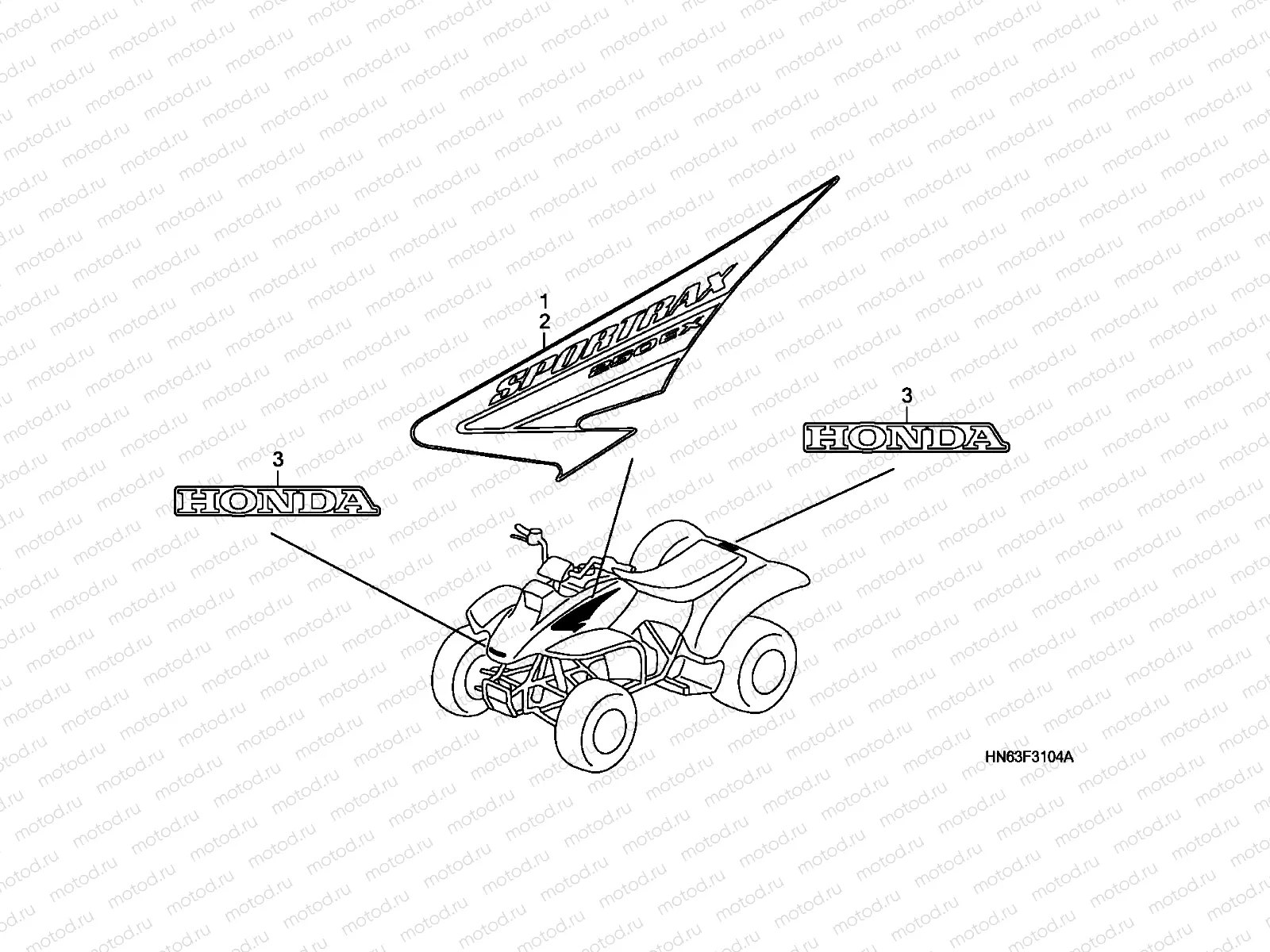 F-31-4 MARK (TRX250EX5)