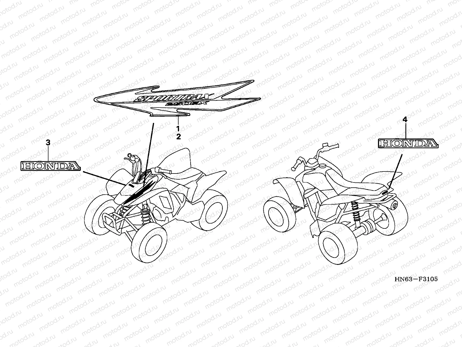 F-31-5 MARK (TRX250EX6)