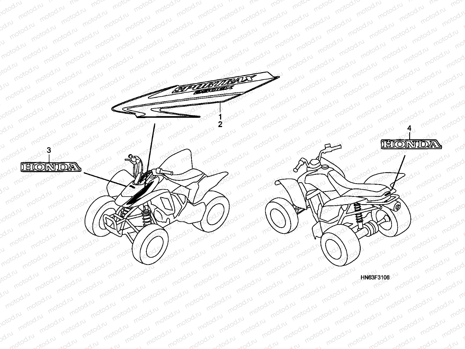 F-31-6 MARK (TRX250EX7)
