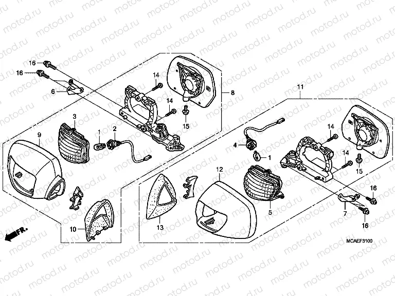 F-31 FLASHING / MIRROR