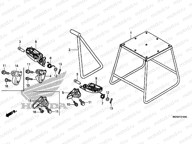 F-31 FOOTREST / SUPPORT