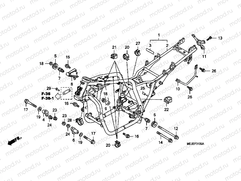 F-31 FRAME HOUSING