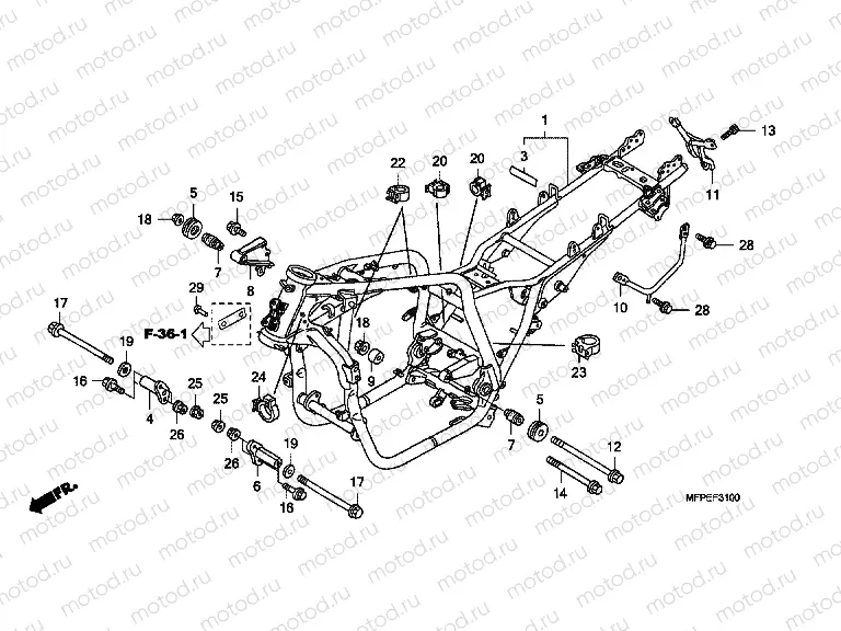 F-31 FRAME HOUSING