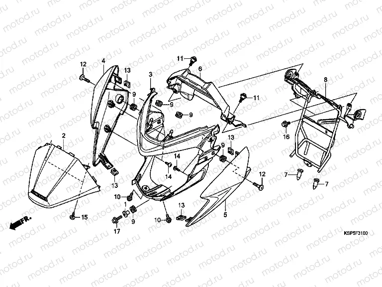 F-31 FRONT ENGINE HOUSING