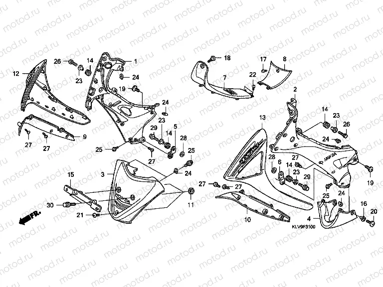 F-31 MAIN PIPE COVER / FOOT PROTECTION PLATE