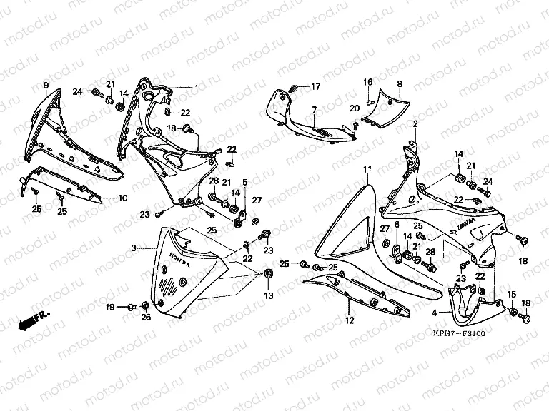 F-31 MAIN PIPE COVER / FOOT PROTECTION SHEET (1)