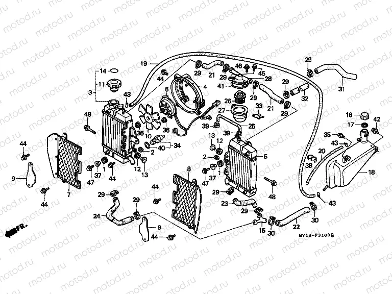 F-31 RADIATOR / COVER