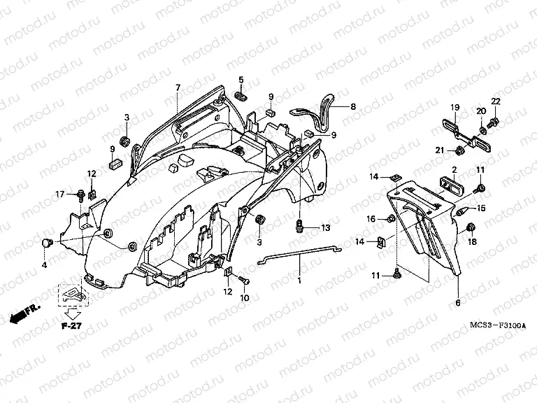 F-31 REAR FENDER