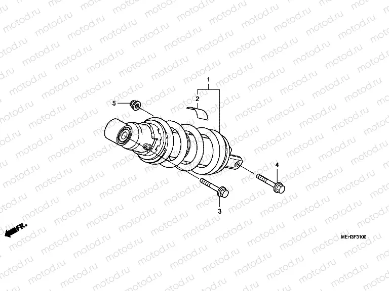 F-31 REAR SHOCK ABSORBER