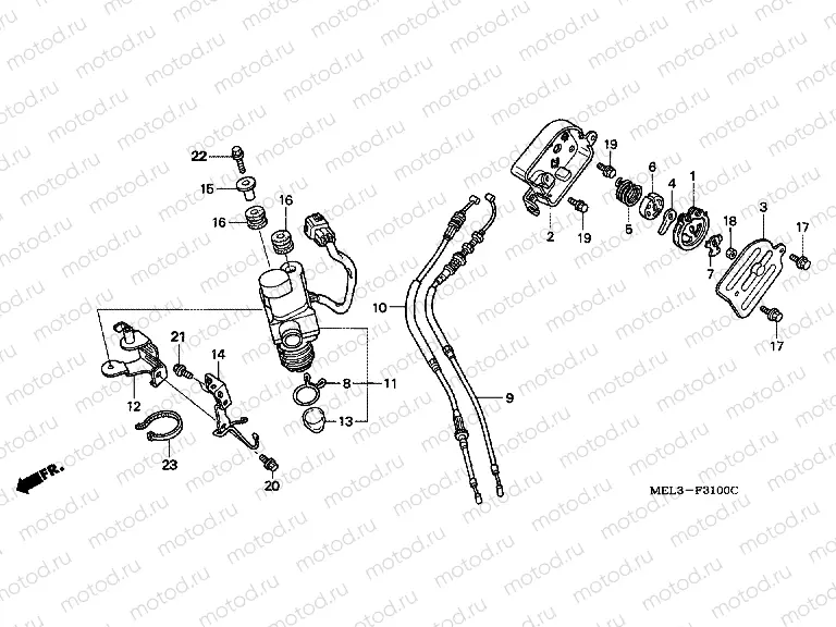 F-31 SERVOMOTOR (CBR1000RR4 / 5)