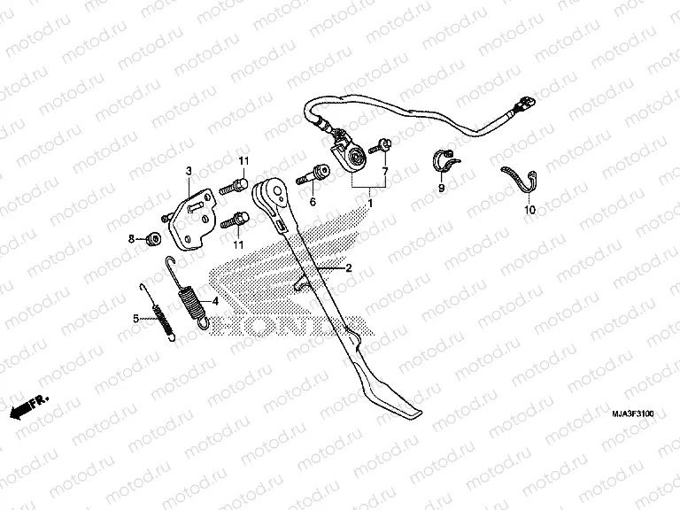 F-31 SIDE SHELF (VT750C / C2S / CA / CS)