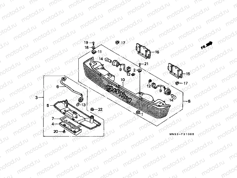 F-31 TRUNK LIGHT / NUMBER PLATE LIGHT