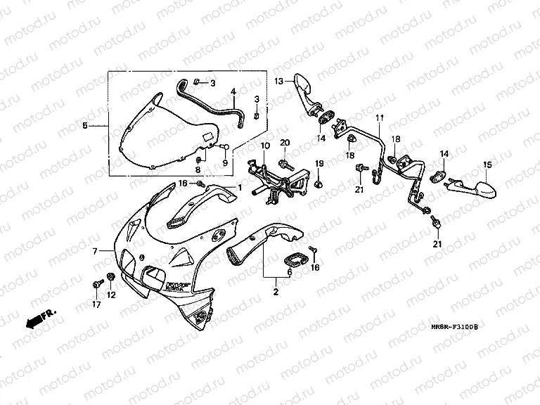 F-31 UPPER ENGINE HOUSING
