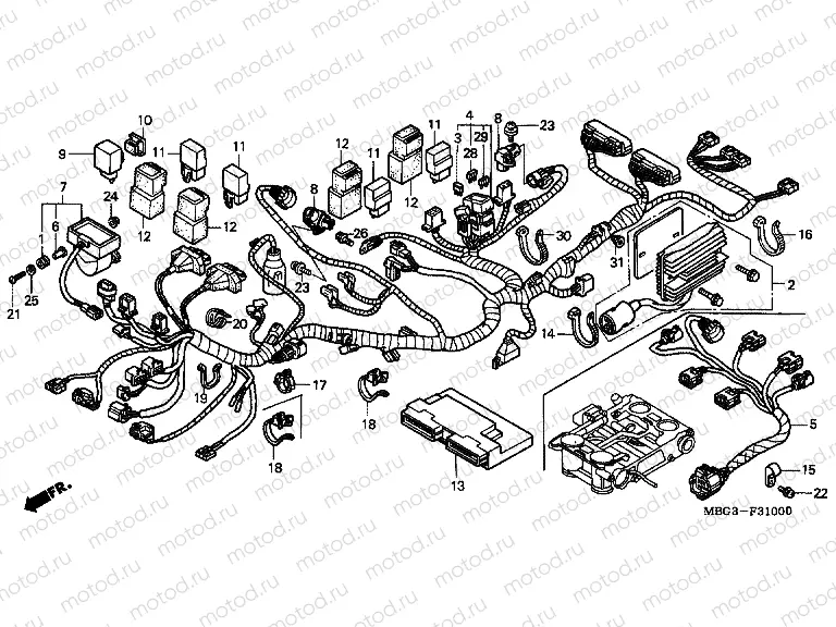 F-31 WIRING HARNESS