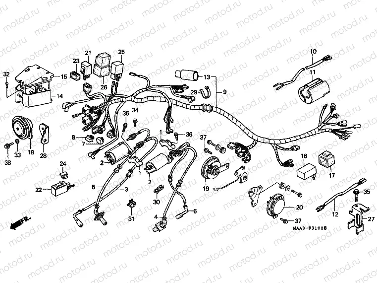 F-31 WIRING HARNESS (VT1100C)