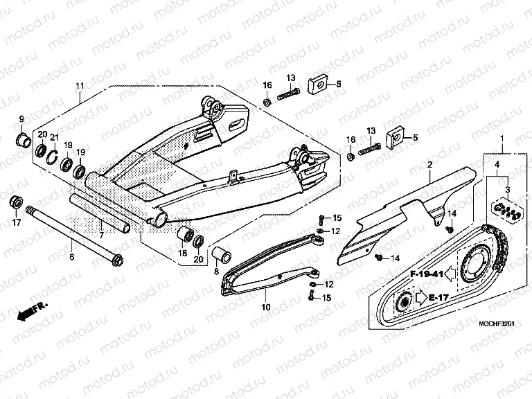 F-32-1 SWINGARM (CB1100NA / NAD)