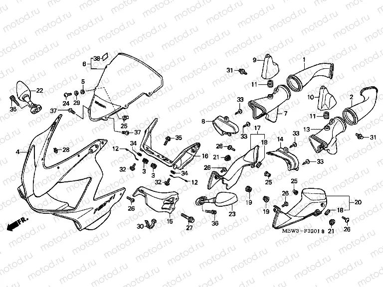 F-32-1 UPPER ENGINE HOUSING (2)