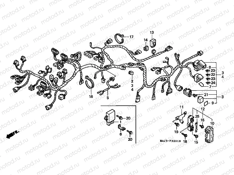 F-32-1 WIRING HARNESS (ST1100A)