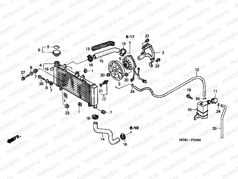 F-32 RADIATOR (CBF600S / SA)