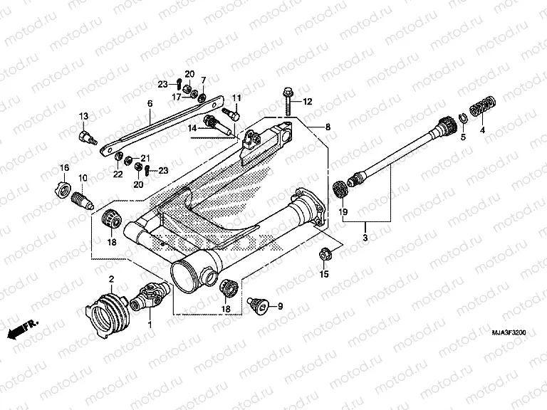 F-32 SWING ARM (VT750C / C2S / CA / CS)