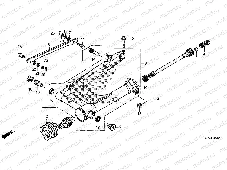 F-32 SWING ARM (VT750CS / C2B / C2S / C)