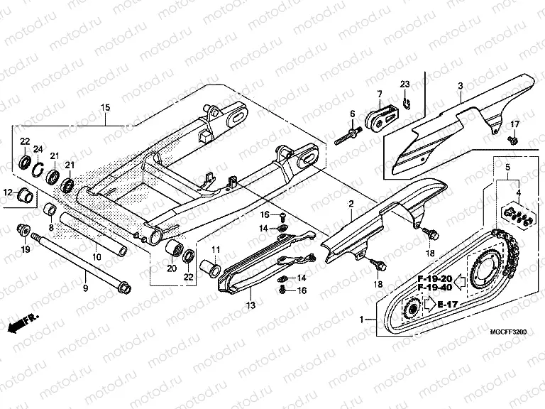 F-32 SWINGARM (CB1100CA/TAD)