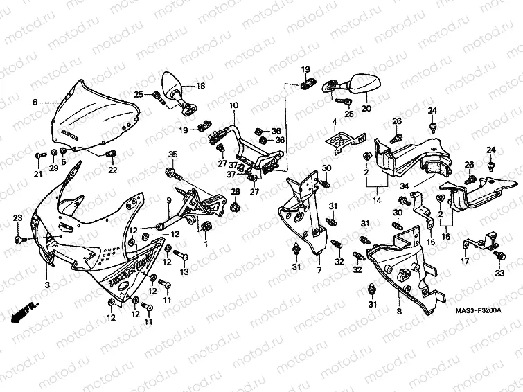 F-32 UPPER ENGINE HOUSING
