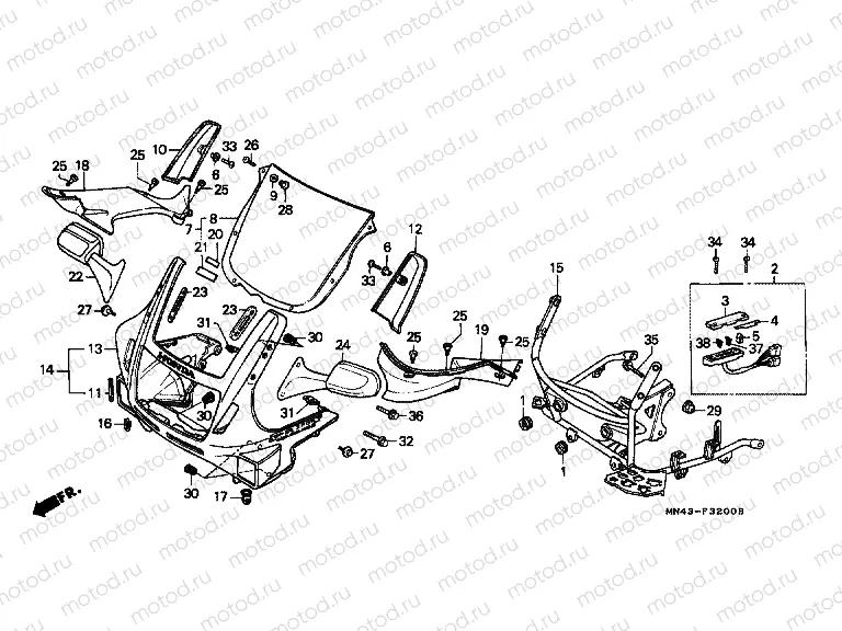 F-32 UPPER ENGINE HOUSING