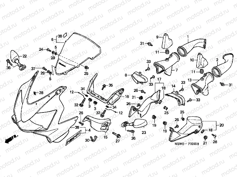 F-32 UPPER ENGINE HOUSING