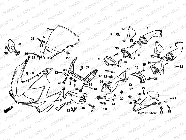 F-32 UPPER ENGINE HOUSING