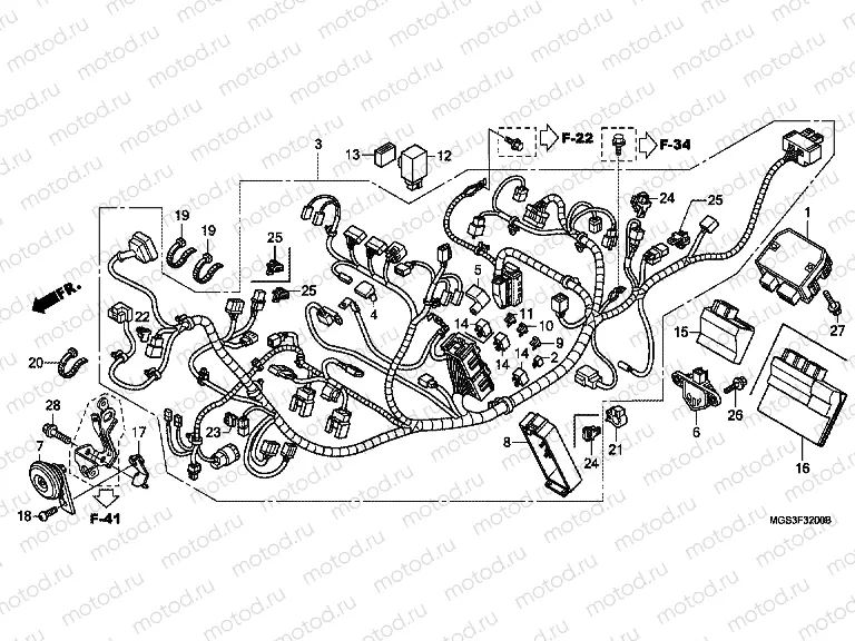 F-32 WIRING HARNESS