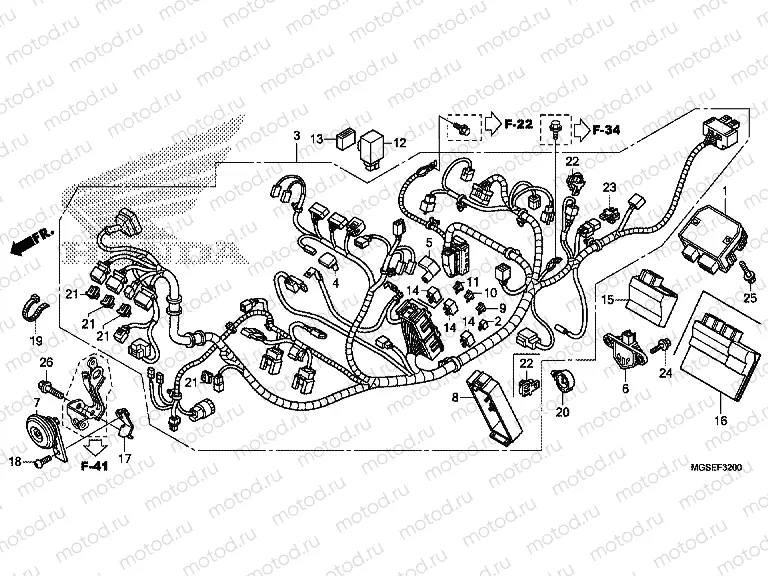 F-32 WIRING HARNESS