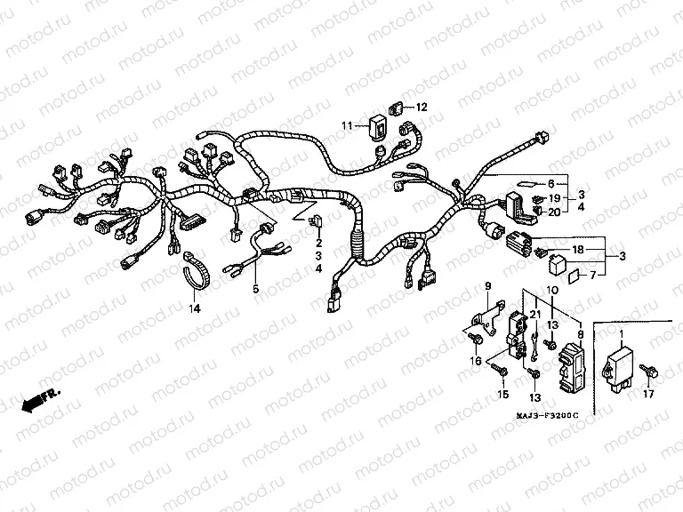 F-32 WIRING HARNESS (ST1100)