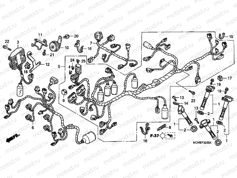 F-32 WIRING HARNESS (VFR800)