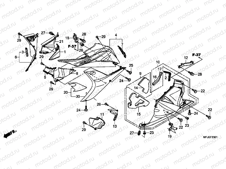 F-33-1 LOWER ENGINE (B.)