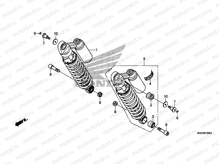 F-33-1 REAR CUSHION (CB1100NA / NAD)