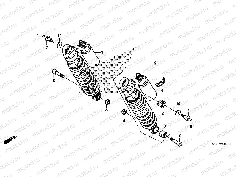 F-33-1 REAR CUSHION (CB1100NA/NAD)