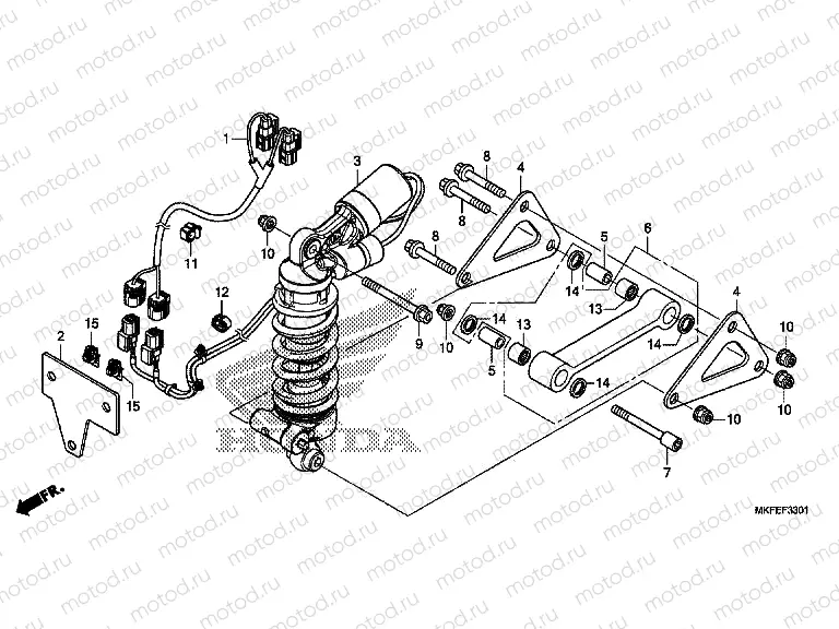 F-33-1 REAR CUSHION (CBR1000S1)