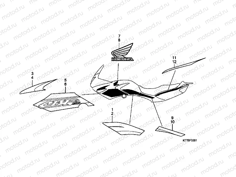 F-33-1 SIGN / STRIP (CBF150SHA)
