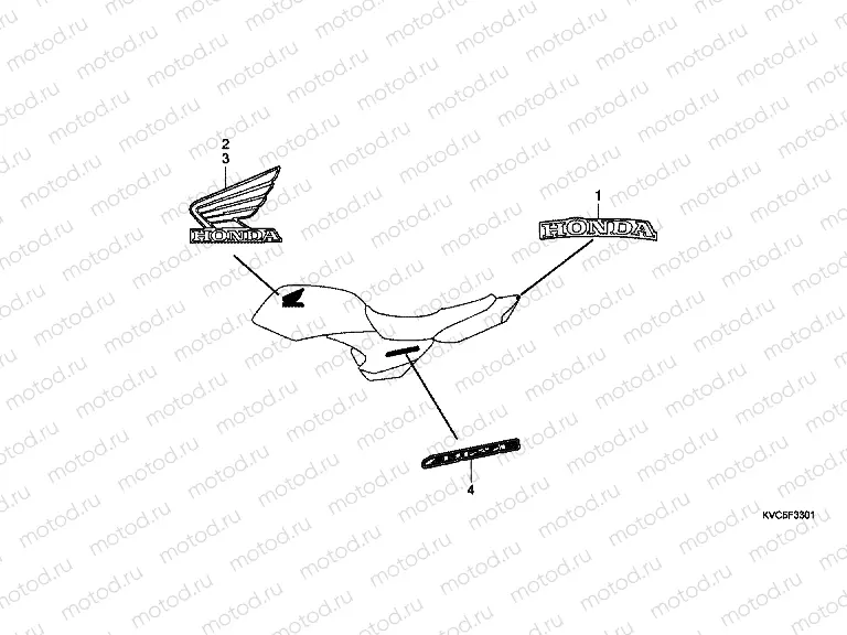 F-33-1 SIGN / STRIP (GLH1251SH / 2SHA)
