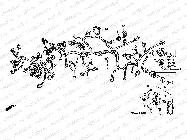 F-33-1 WIRING HARNESS (ST1100A)