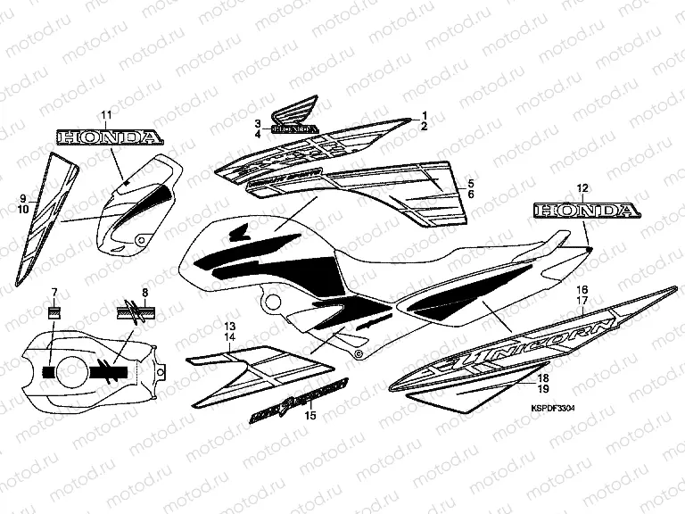 F-33-4 SIGN / STRIP (CBF150M9-M2C0, M2LA, M8ID)