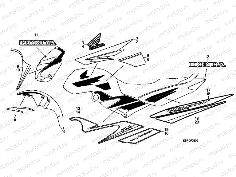 F-33-5 SIGN / STRIP (CBF150M9-M3C0, M3LA, M9ID)