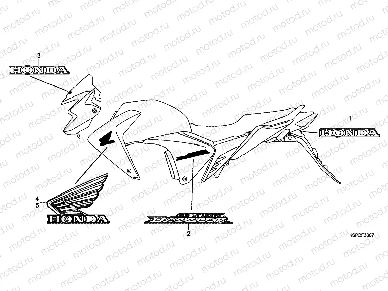 F-33-7 SIGN / STRIP (CBF150MB)