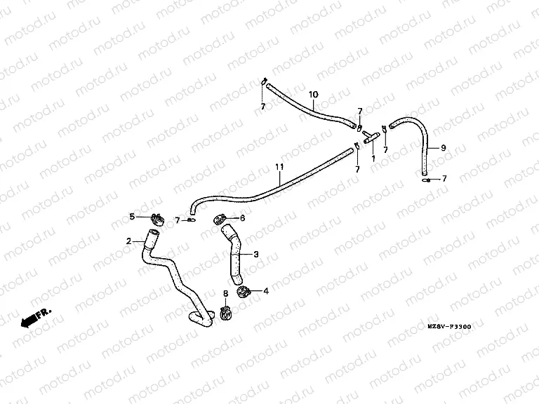 F-33 ​​AIR INTAKE VALVE PIPE