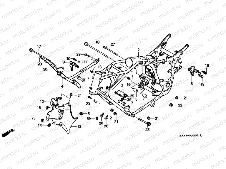 F-33 ​​FRAME HOUSING (VT1100C)