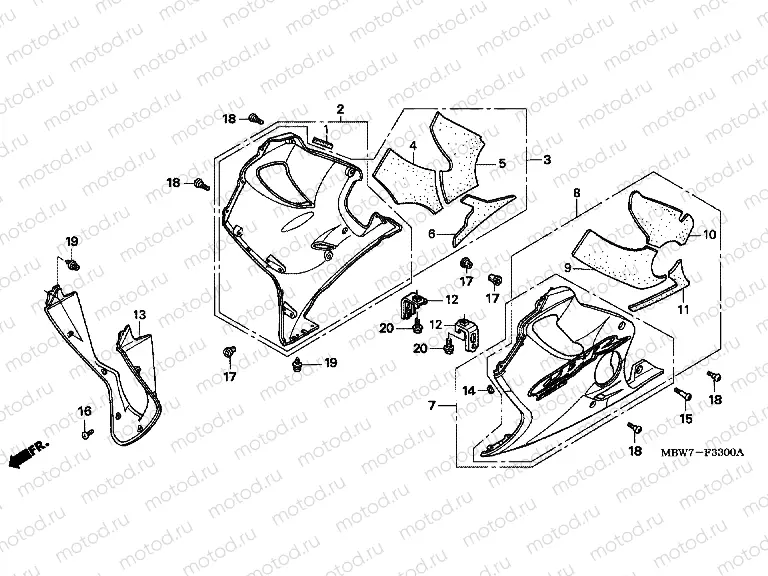 F-33 ​​LOWER ENGINE HOUSING
