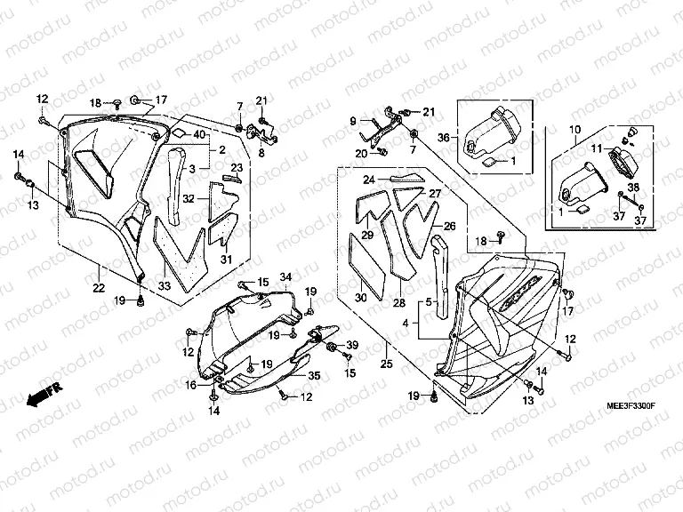 F-33 ​​LOWER ENGINE HOUSING