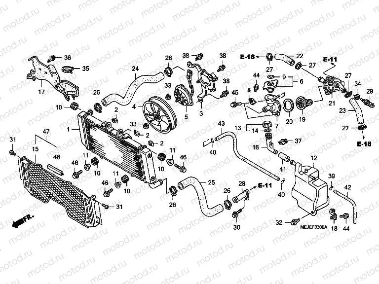 F-33 ​​RADIATOR (CB1300 / S)